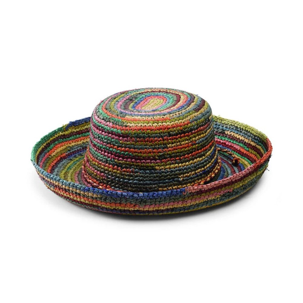 🍂 San Diego Hat Co. Multicolor Raffia Straw Hat - Picture 5 of 9